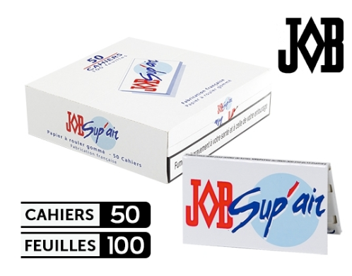 Boite de 50 Cahiers de Feuille JOB Sup'air Court x50