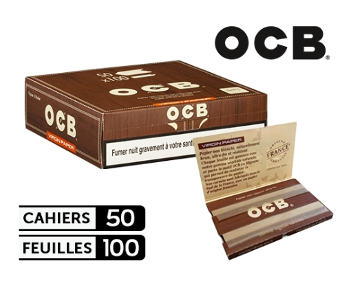 Boite de 50 Cahiers de Feuille OCB Court Virgin Regular x50