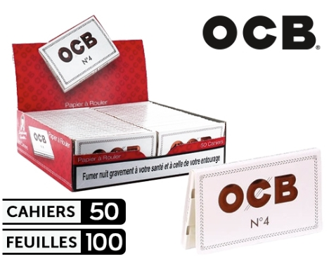 Boite de 50 cahiers de feuille OCB Court N4