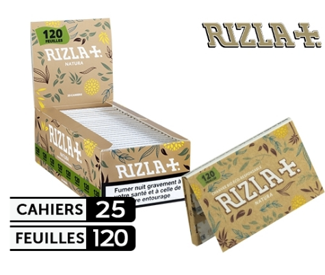 Boite de 25 Cahiers de Feuille RIZLA Natura Court x25