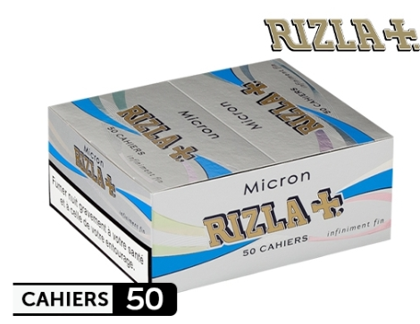 Boite de 50 carnets de feuille slim RIZLA Micron