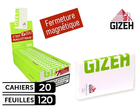 Boite de 20 Cahiers de Feuille court Gizeh