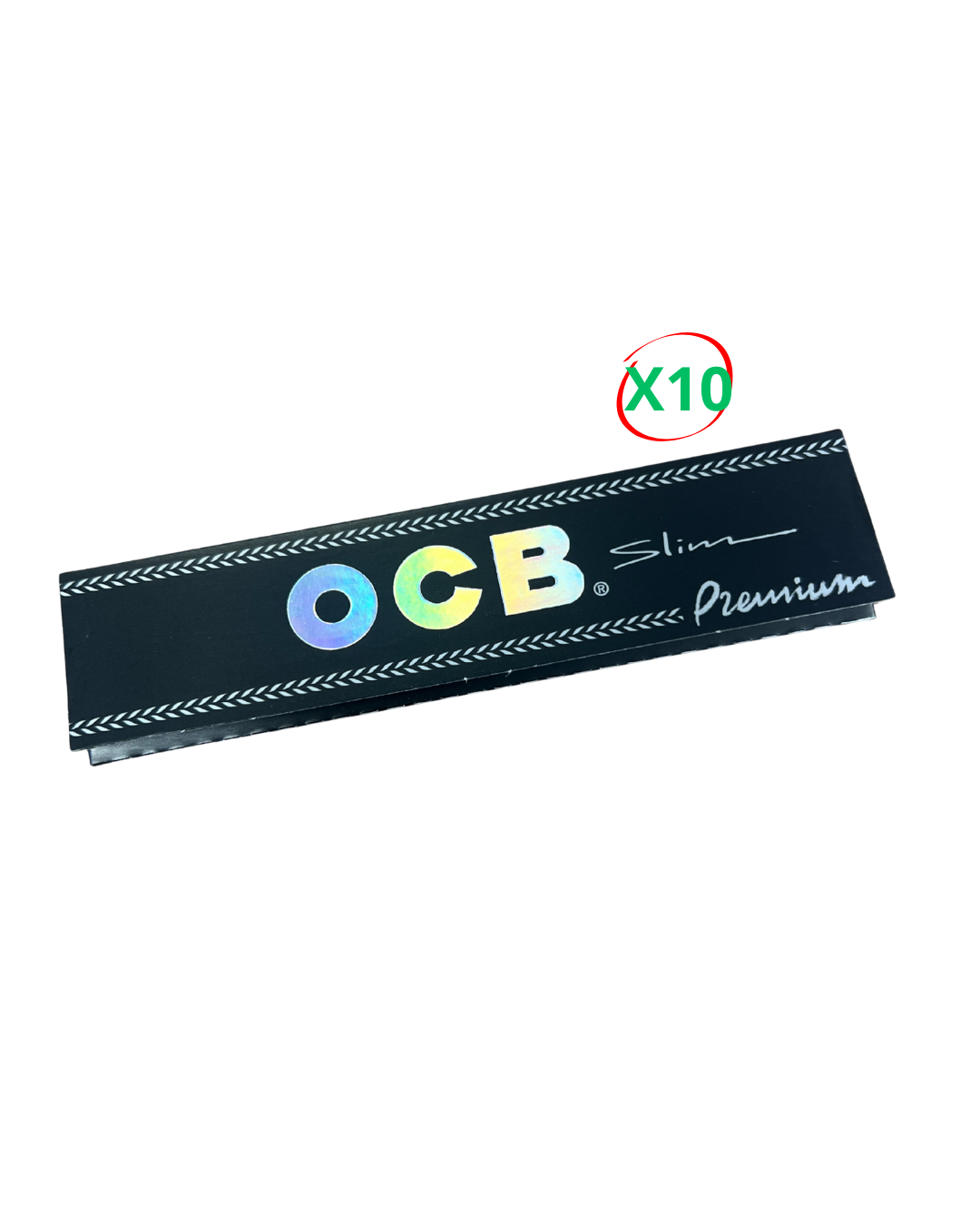 Lot de 10 carnets de feuille Slim OCB Premium