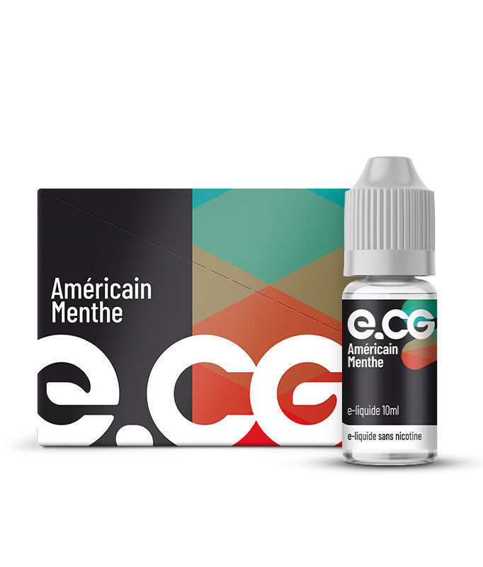 E-Liquide Américain Menthe - e-CG Les Initiales 10ml