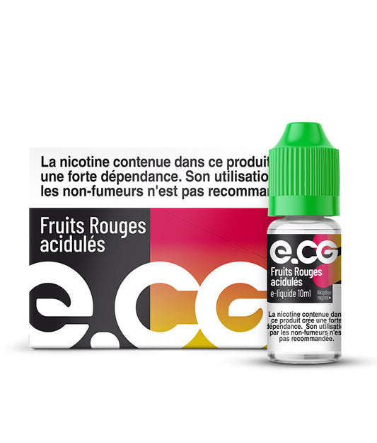 E-Liquide Fruits Rouges Acidulés - e-CG Les Initiales 10ml