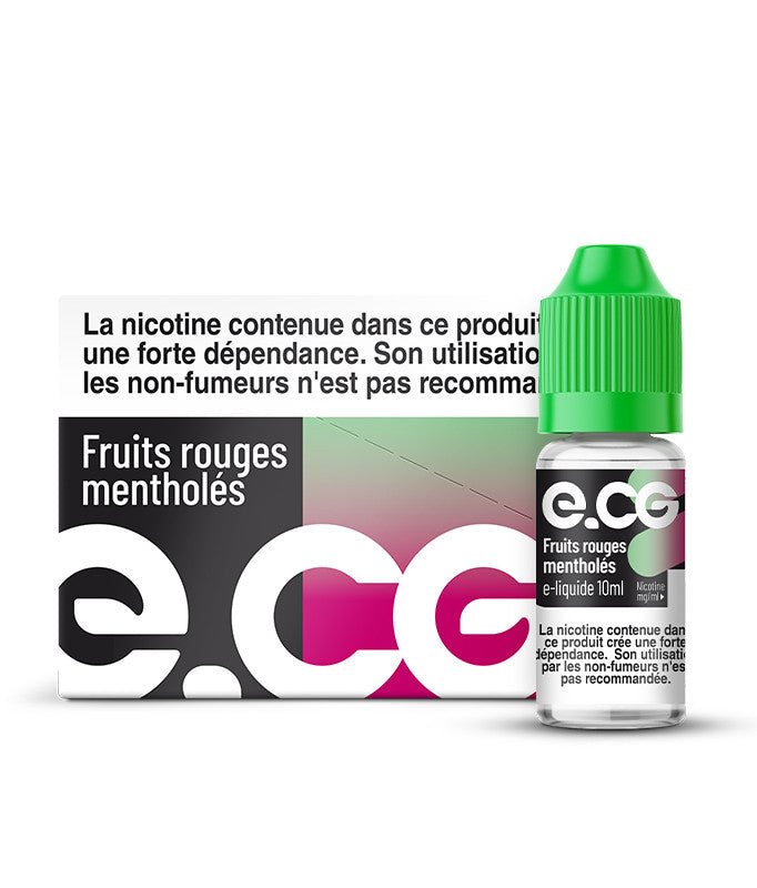 E-Liquide Fruits Rouges Mentholés - e-CG Les Initiales 10ml