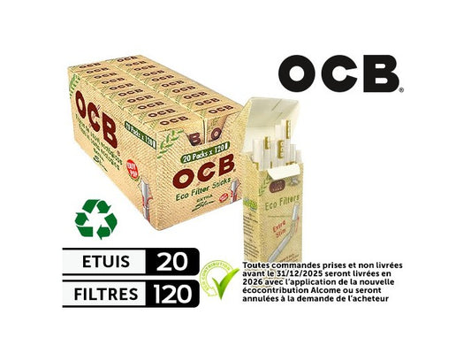 OCB Sticks Filtres Bio x20