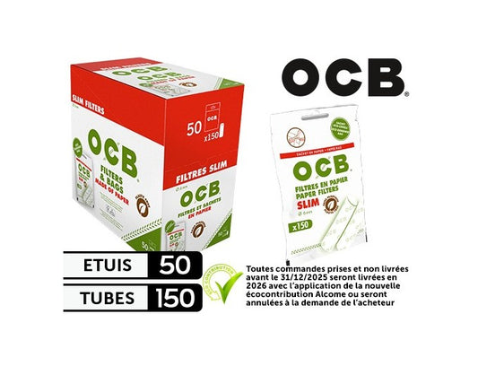 OCB Filtres Slim Papier x50