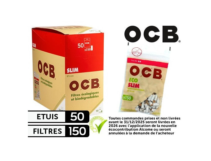 OCB Filtres 6mm Biodegradable x50