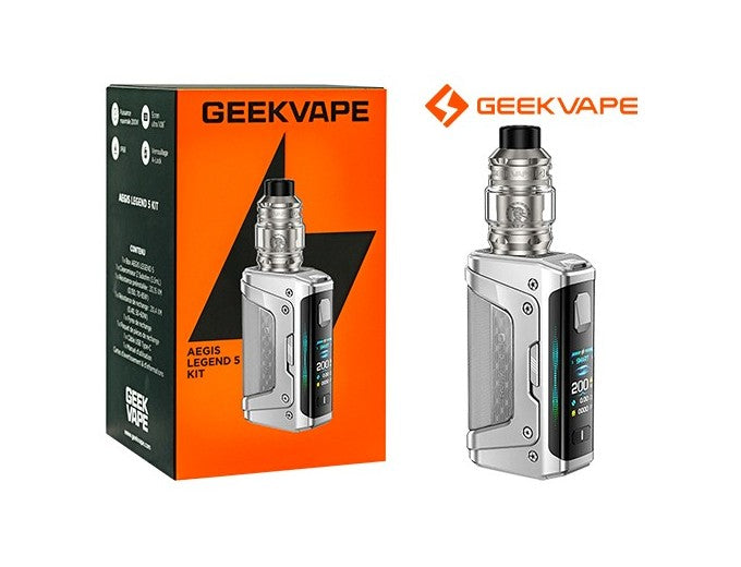 GEEK VAP Legend 5 ( accus non fourrnis) Silver