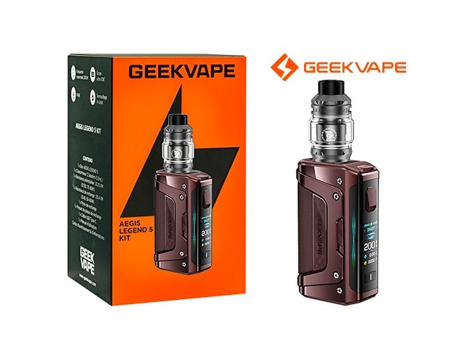 GEEK VAP Legend 5 ( accus non fourrnis) Marron